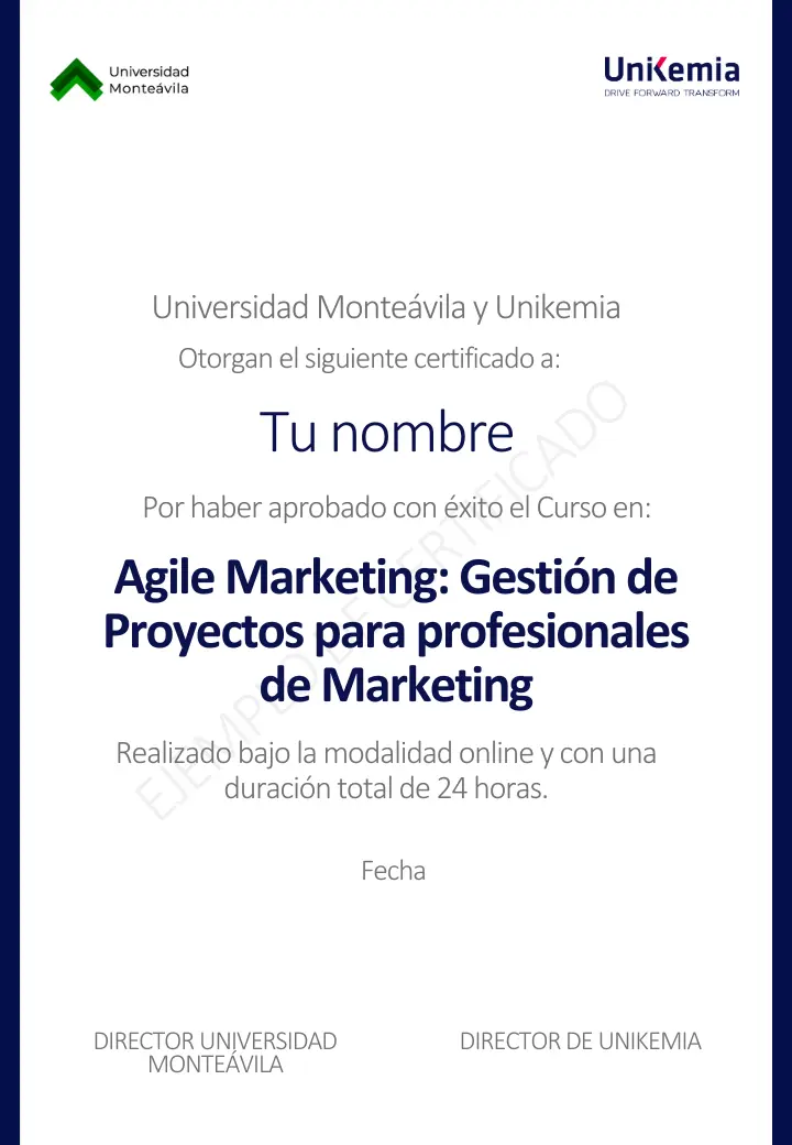 Certificado UMA - Unikemia